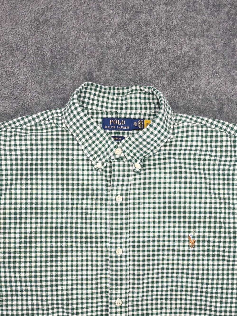 Polo Ralph Lauren Green Gingham Button Down Shirt XXL Classic Fit